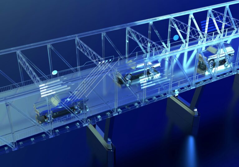 CFD simulation of cars on a bridge