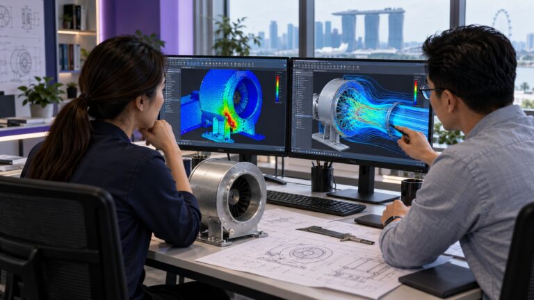 FEA and CFD simulations of a fan