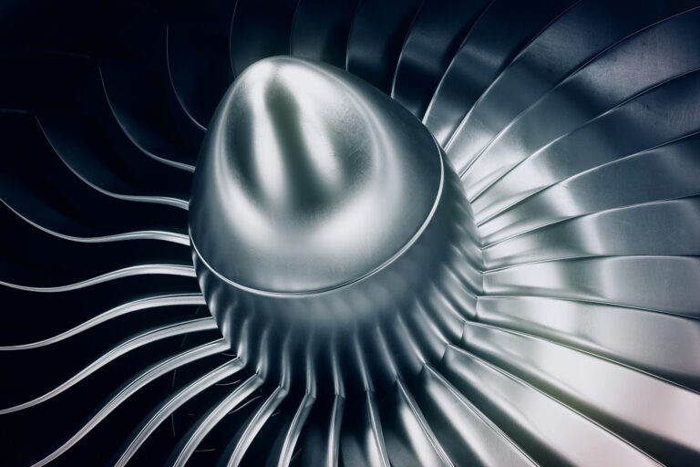 Jet engine turbine detail